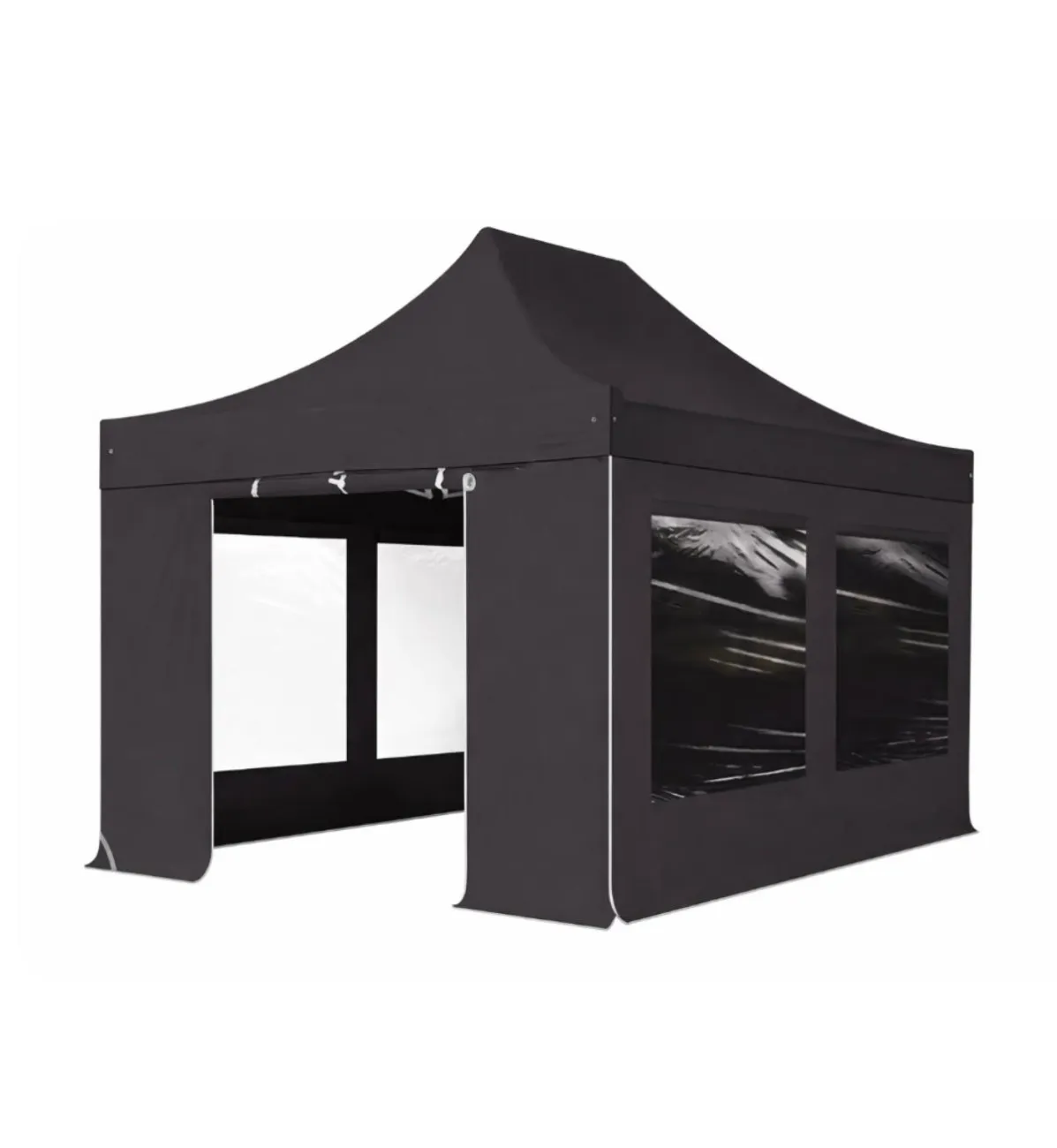 Luxe Partytent Easy Up met zijwanden (zwart)