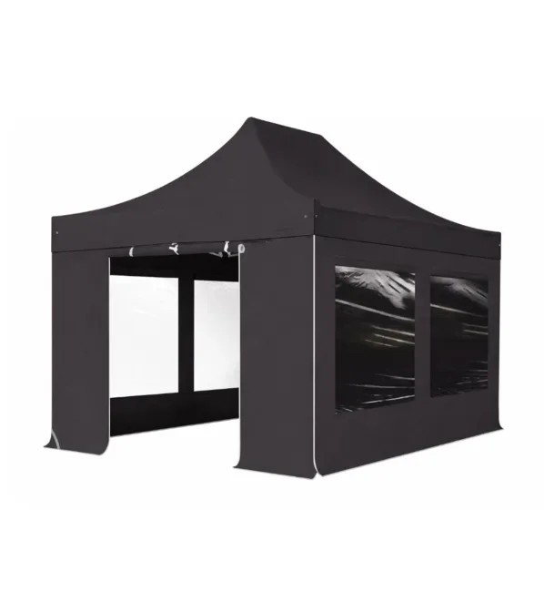 Luxe Partytent Easy Up met zijwanden (zwart)